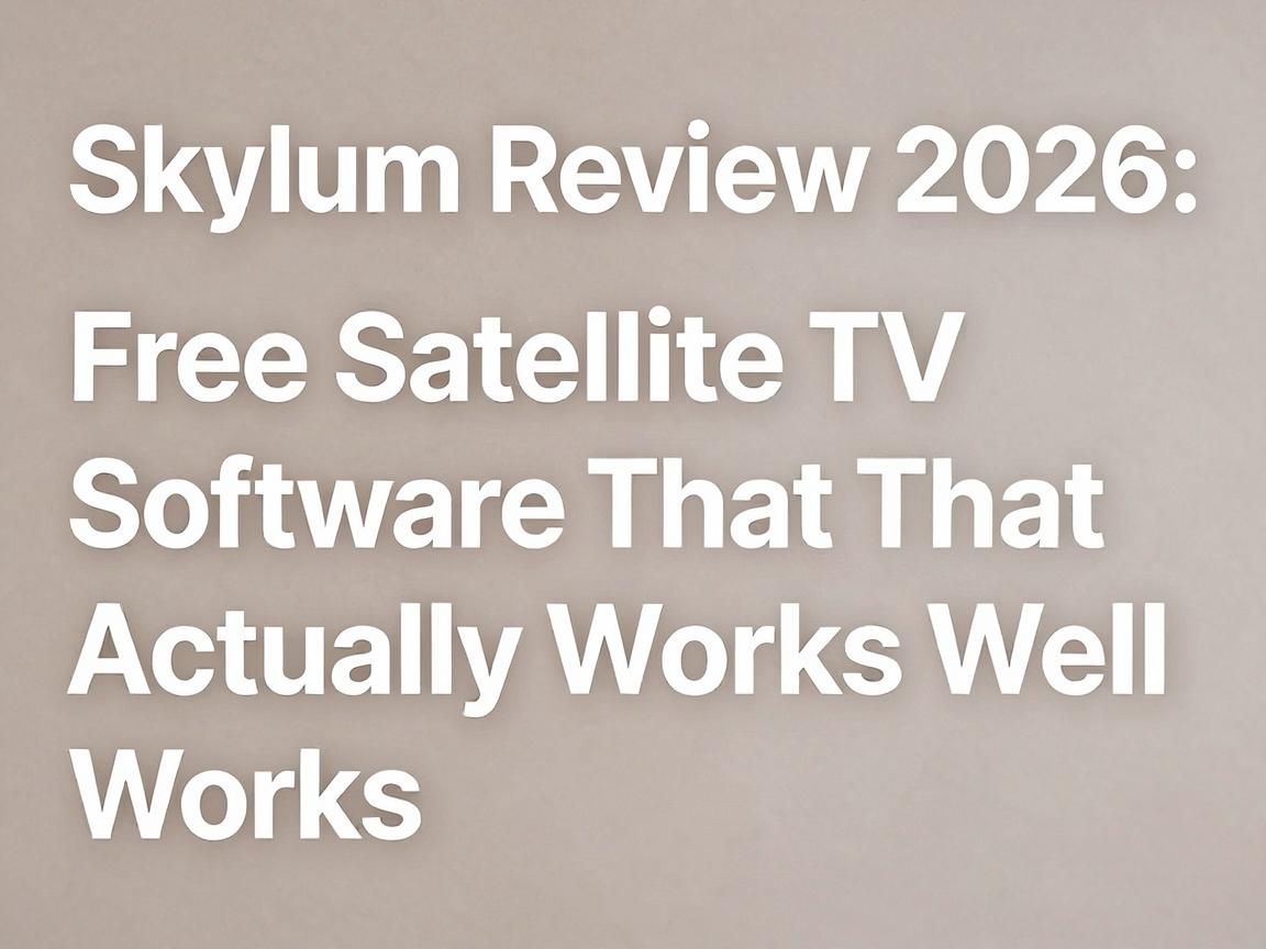 Skylum Review 2026: Free Satellite TV Software That Actually Works Well
