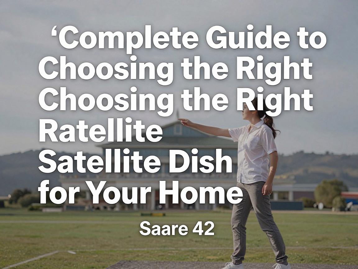 Complete Guide to Choosing the Right Satellite Dish for Your Home