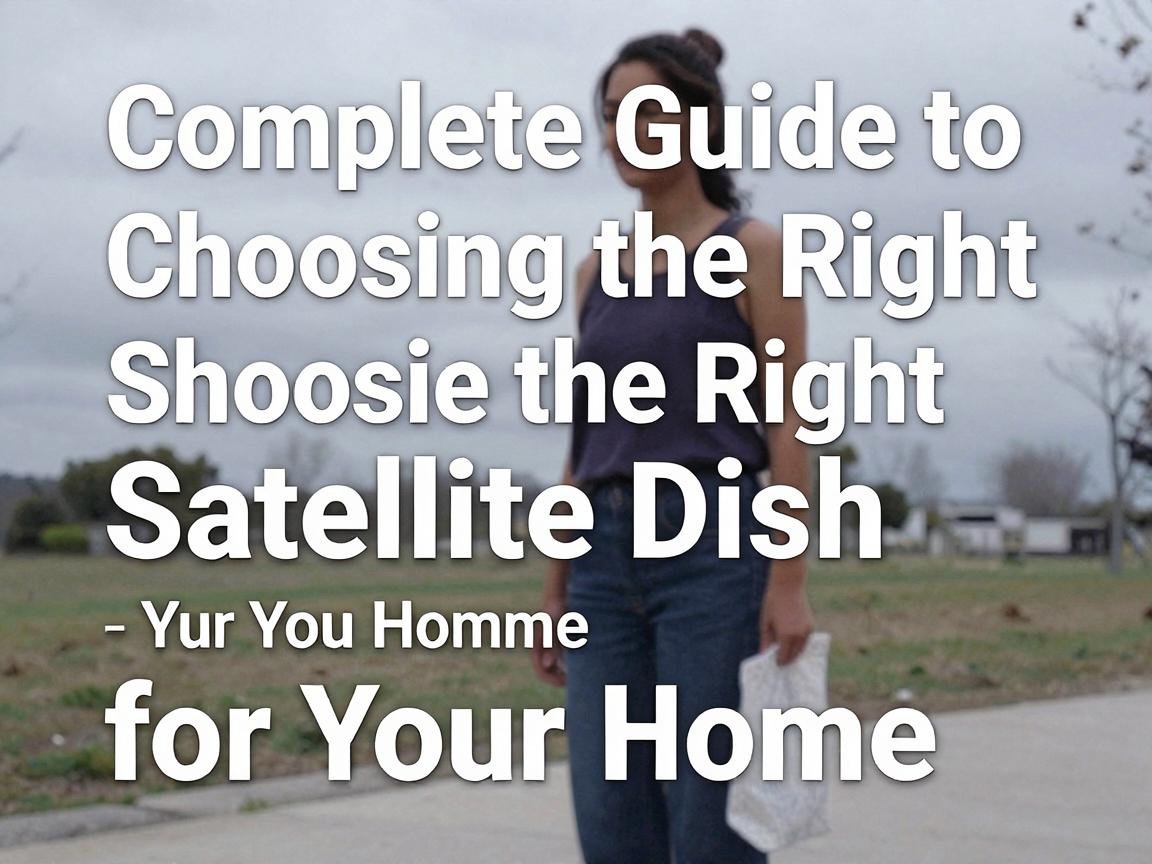 Complete Guide to Choosing the Right Satellite Dish for Your Home