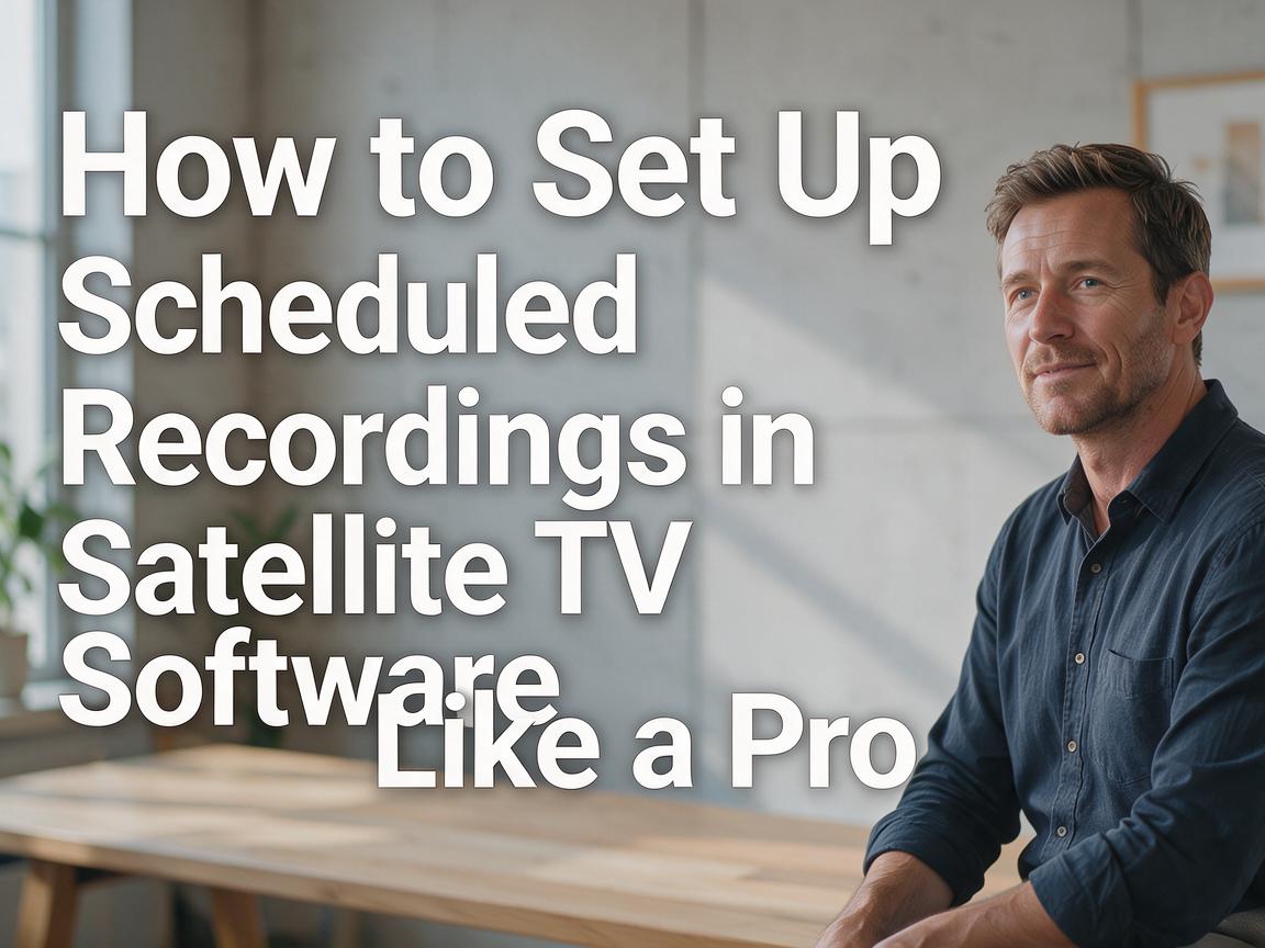 How to Set Up Scheduled Recordings in Satellite TV Software Like a Pro