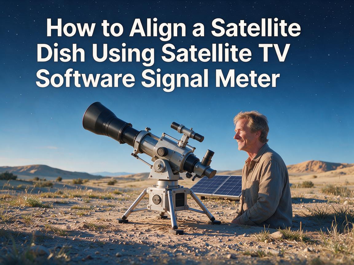 How to Align a Satellite Dish Using Satellite TV Software Signal Meter