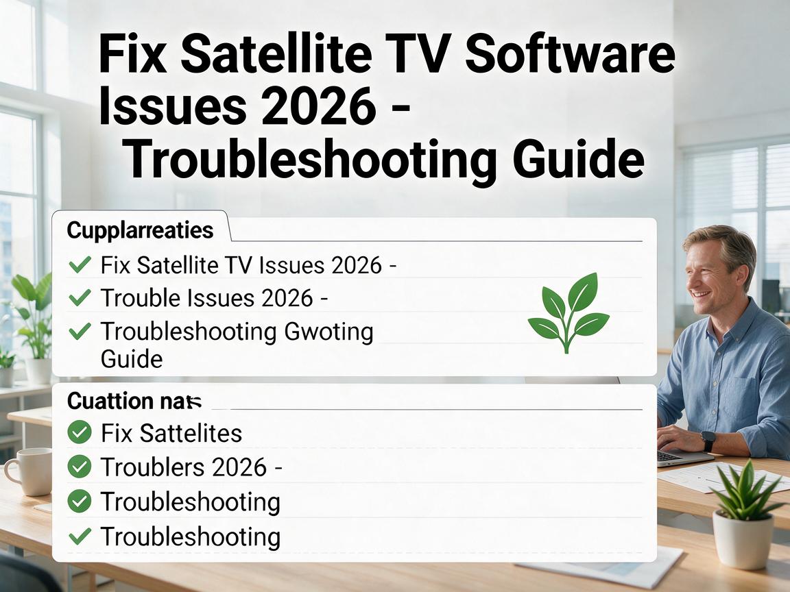 Fix Satellite TV Software Issues 2026 - Troubleshooting Guide
