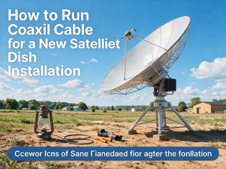How to Run Coaxial Cable for a New Satellite Dish Installation