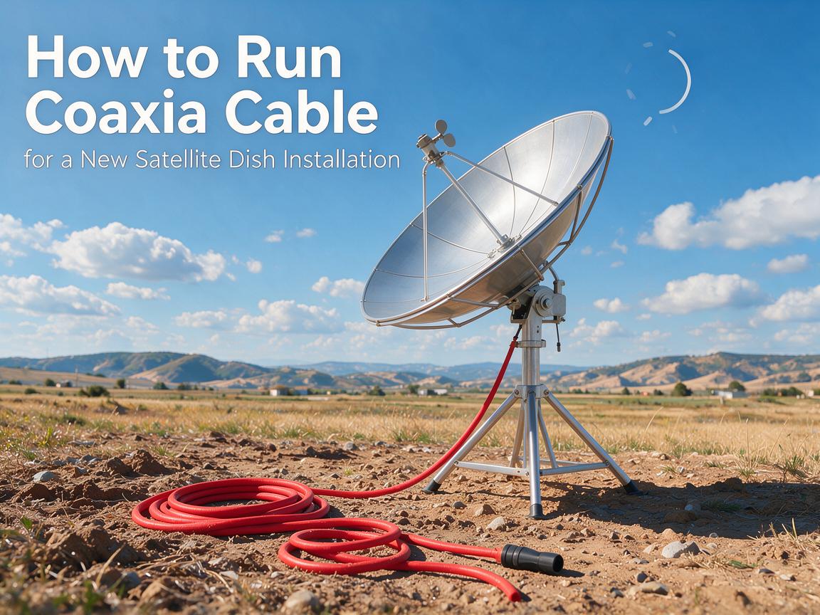 How to Run Coaxial Cable for a New Satellite Dish Installation