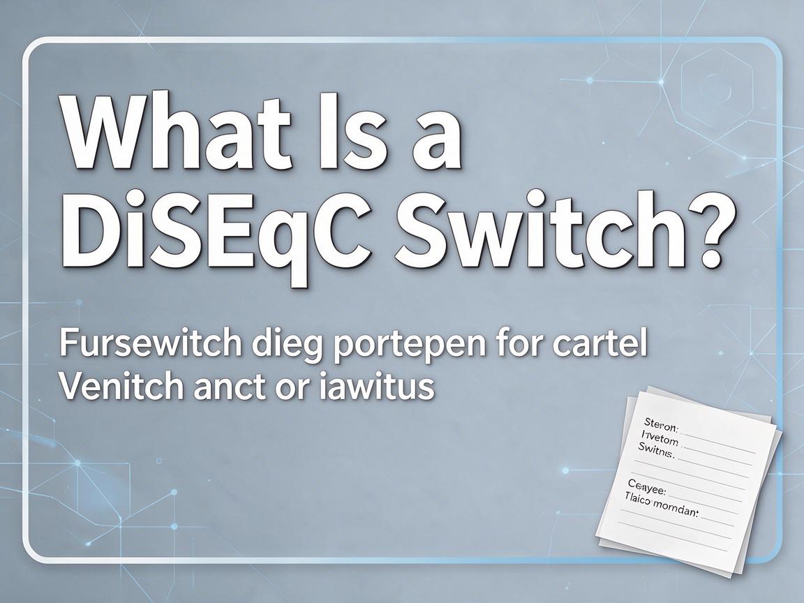 Installing a Multi-Satellite Dish with a DiSEqC Switch