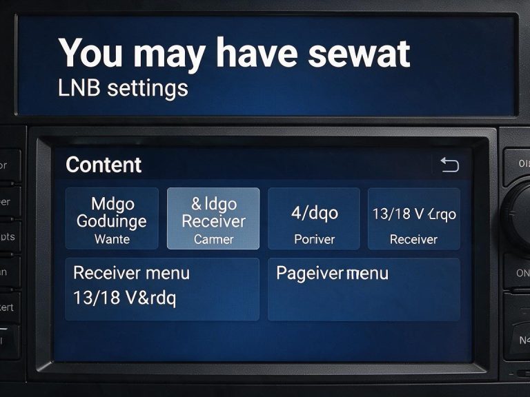 What LNB Voltage Does: 13V, 18V and the 22kHz Tone Explained