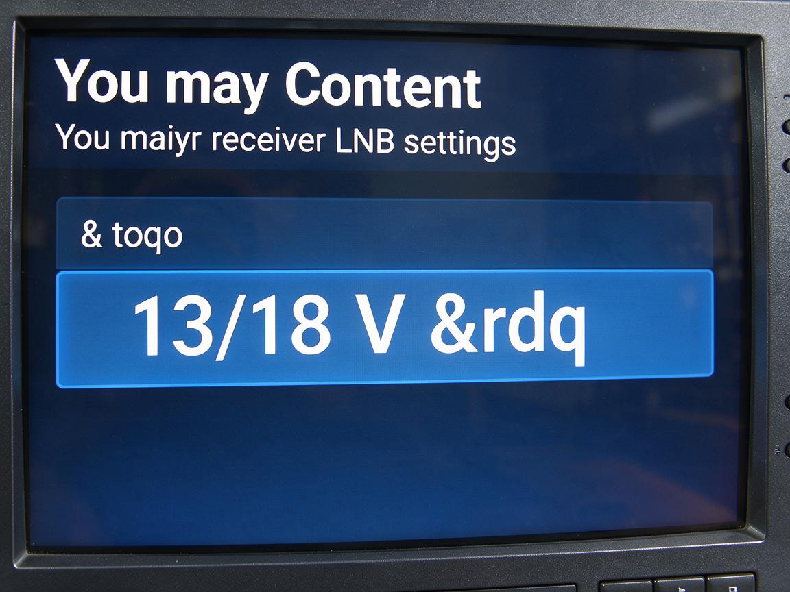 What LNB Voltage Does: 13V, 18V and the 22kHz Tone Explained