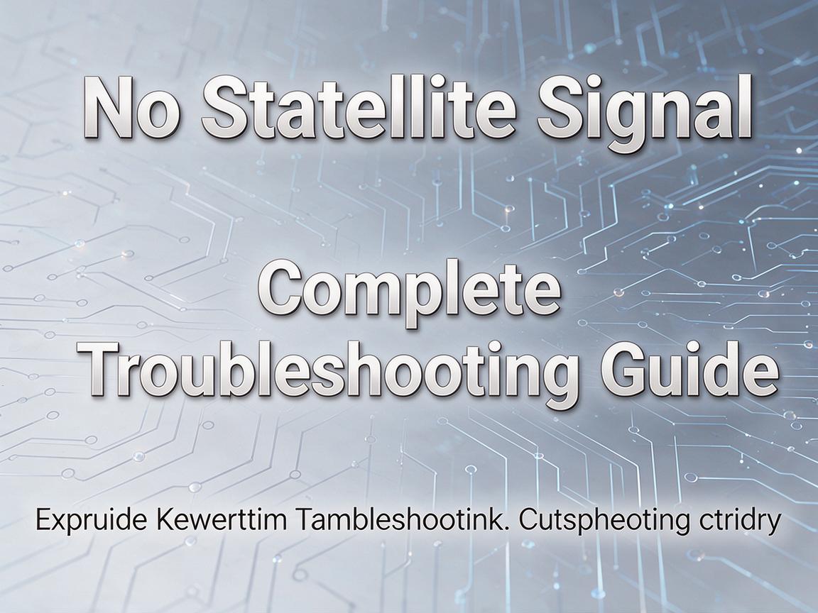 No Satellite Signal: Complete Troubleshooting Guide