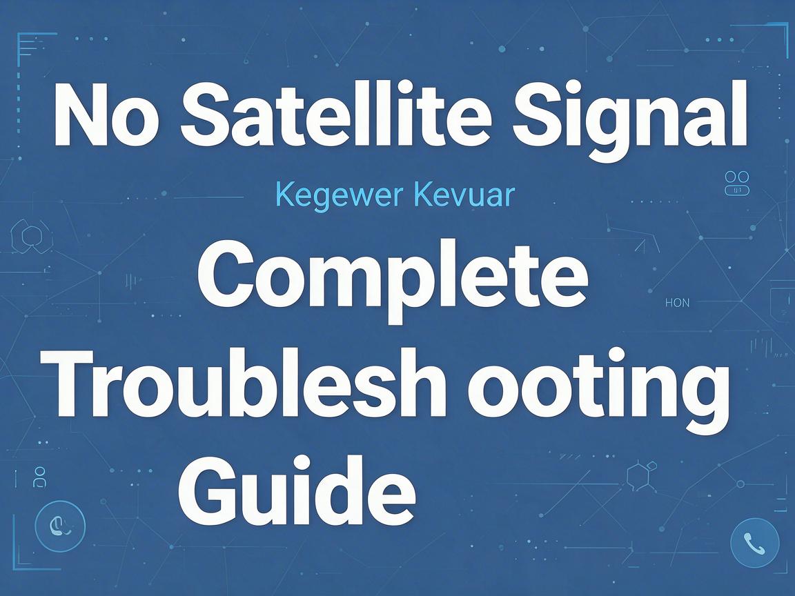 No Satellite Signal: Complete Troubleshooting Guide