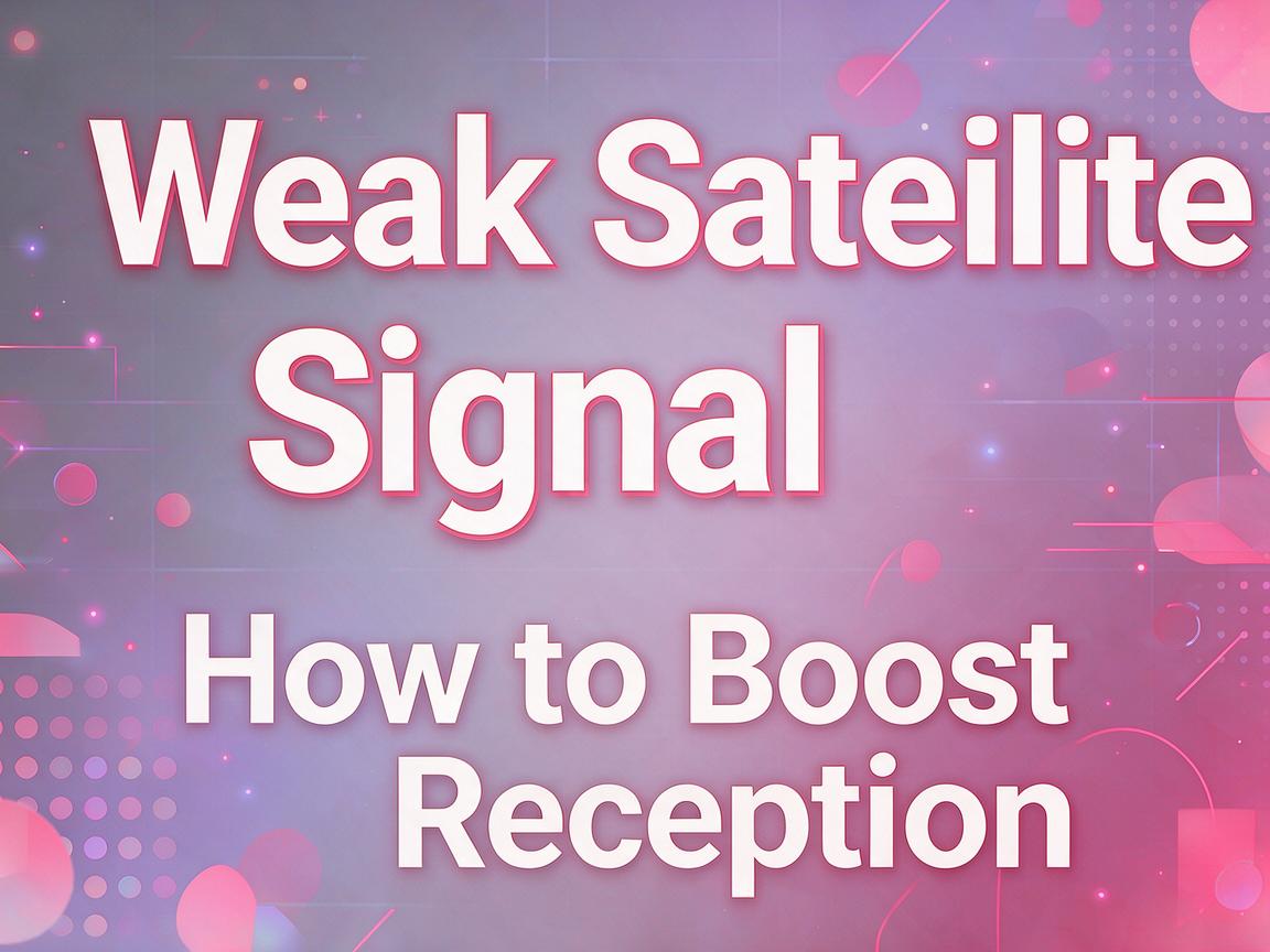 Weak Satellite Signal: How to Boost Reception