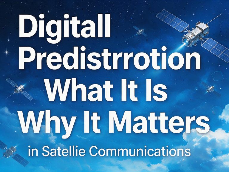 Digital Predistortion: What It Is and Why It Matters in Satellite Communications