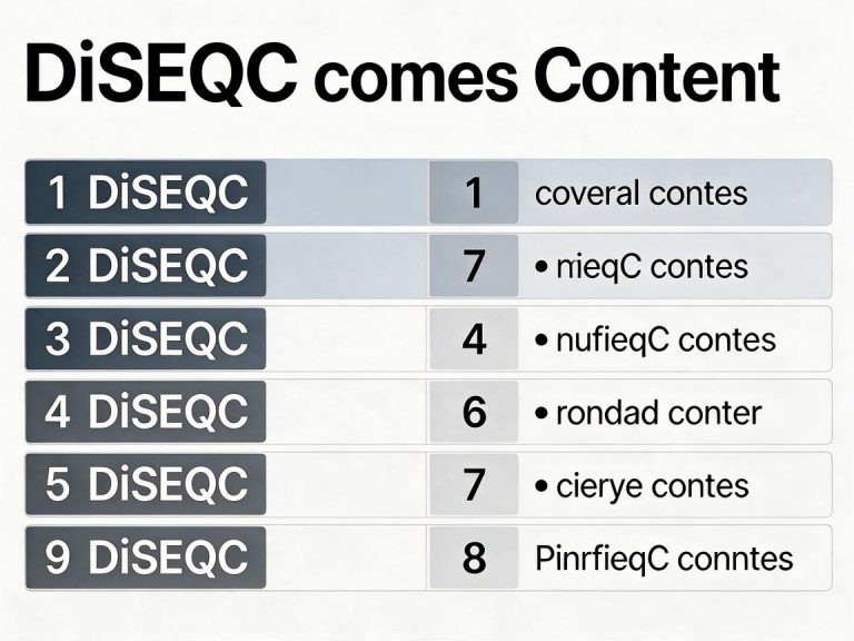 DiSEqC 1.0, 1.1, 1.2 and 1.3: Which Switch Do You Actually Need?
