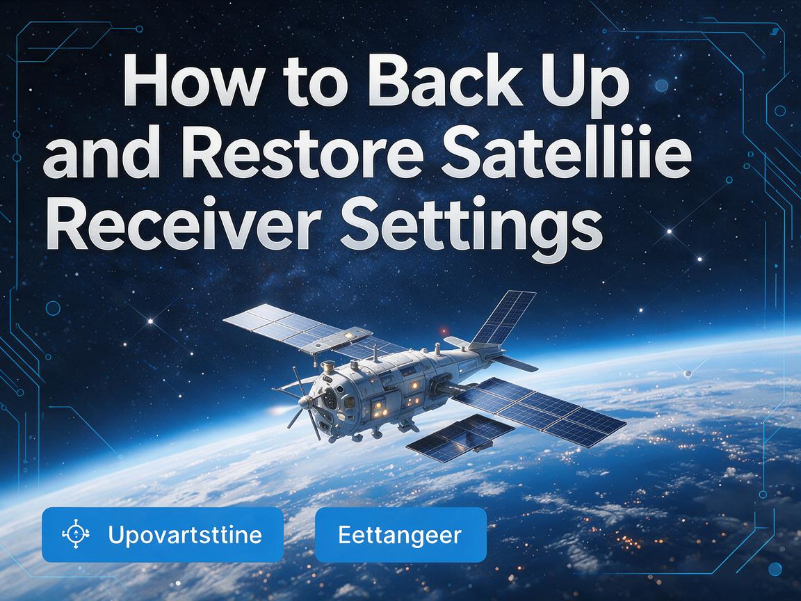 How to Back Up and Restore Satellite Receiver Settings