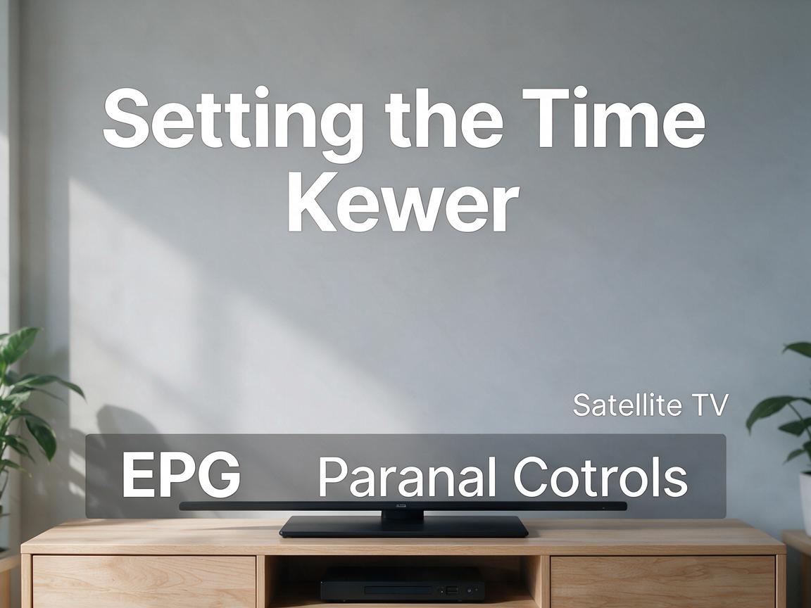 Setting the Time, EPG and Parental Controls on Satellite TV