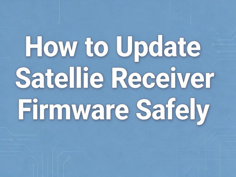 How to Update Satellite Receiver Firmware Safely
