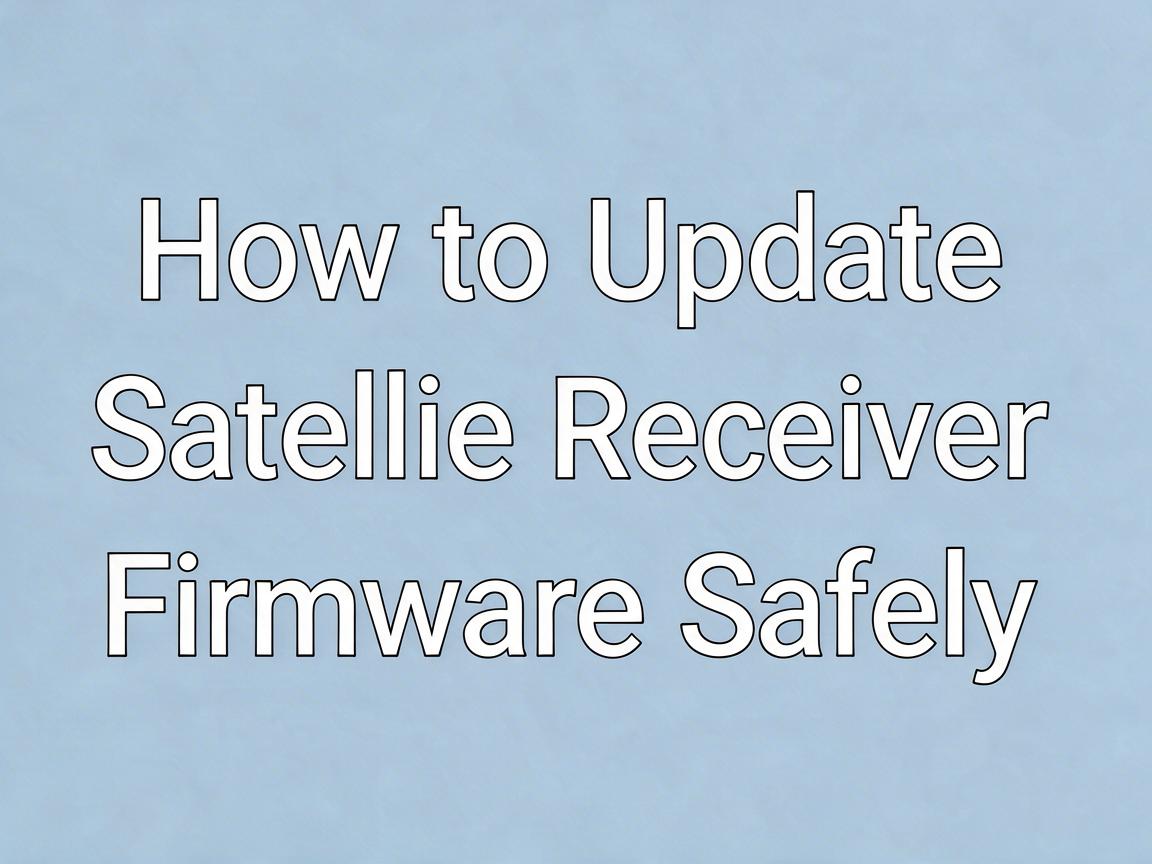 How to Update Satellite Receiver Firmware Safely